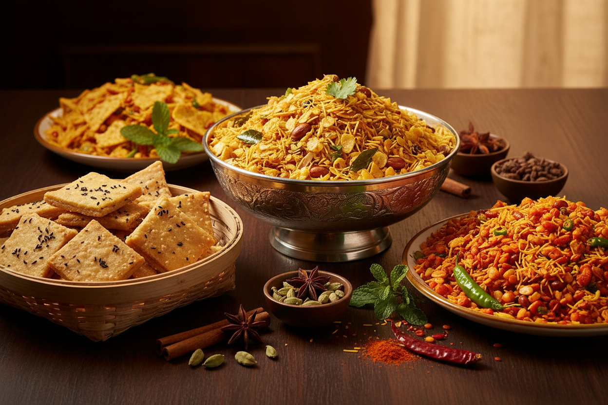 Indian Snacks Collection Banner
