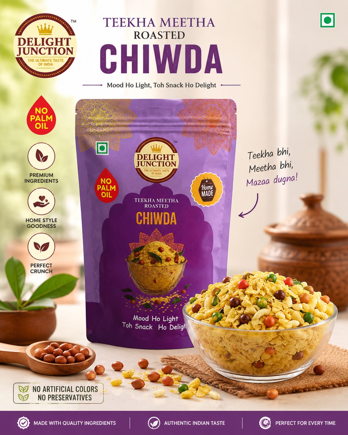 Teekha Meetha Roasted Chiwda